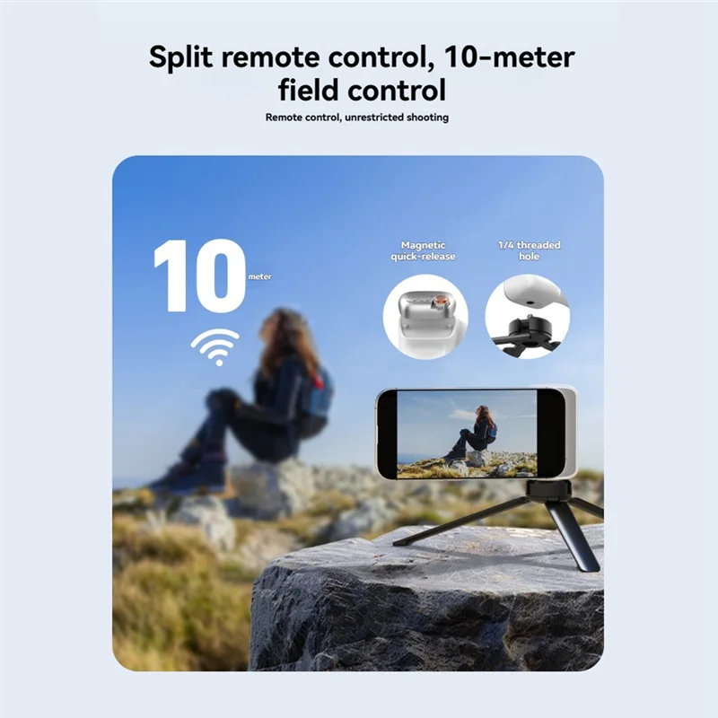 Y14A Magnetic Grip Shooting Aid Remote Control Handle For DSLR Style For Iphone 16 15 Android Phone Camera Shutter