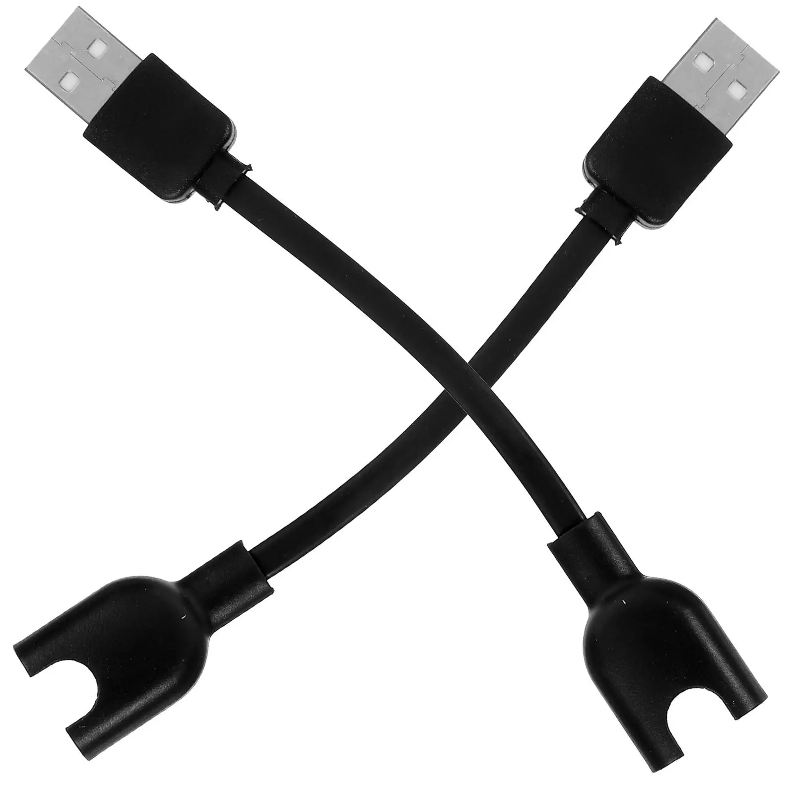 

2Pcs USB Charging Cable Charger Cord Quick Data Transfer Charging Replacement for 3 Smart Bracelet No Heating