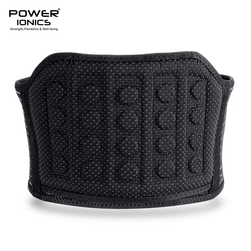 Power Ionics-almohadilla de soporte para alivio del dolor de barriga, masajeador con imán de autocalentamiento, suave, correa ajustable, nuevo