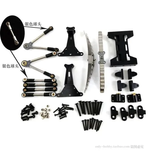 Metalen Achterste Dubbele As Ophanging Voor 1/14 Tamiya Rc Truck Trailer Scania 770S R620 3363 Actros Volvo Man Lesu Onderdelen