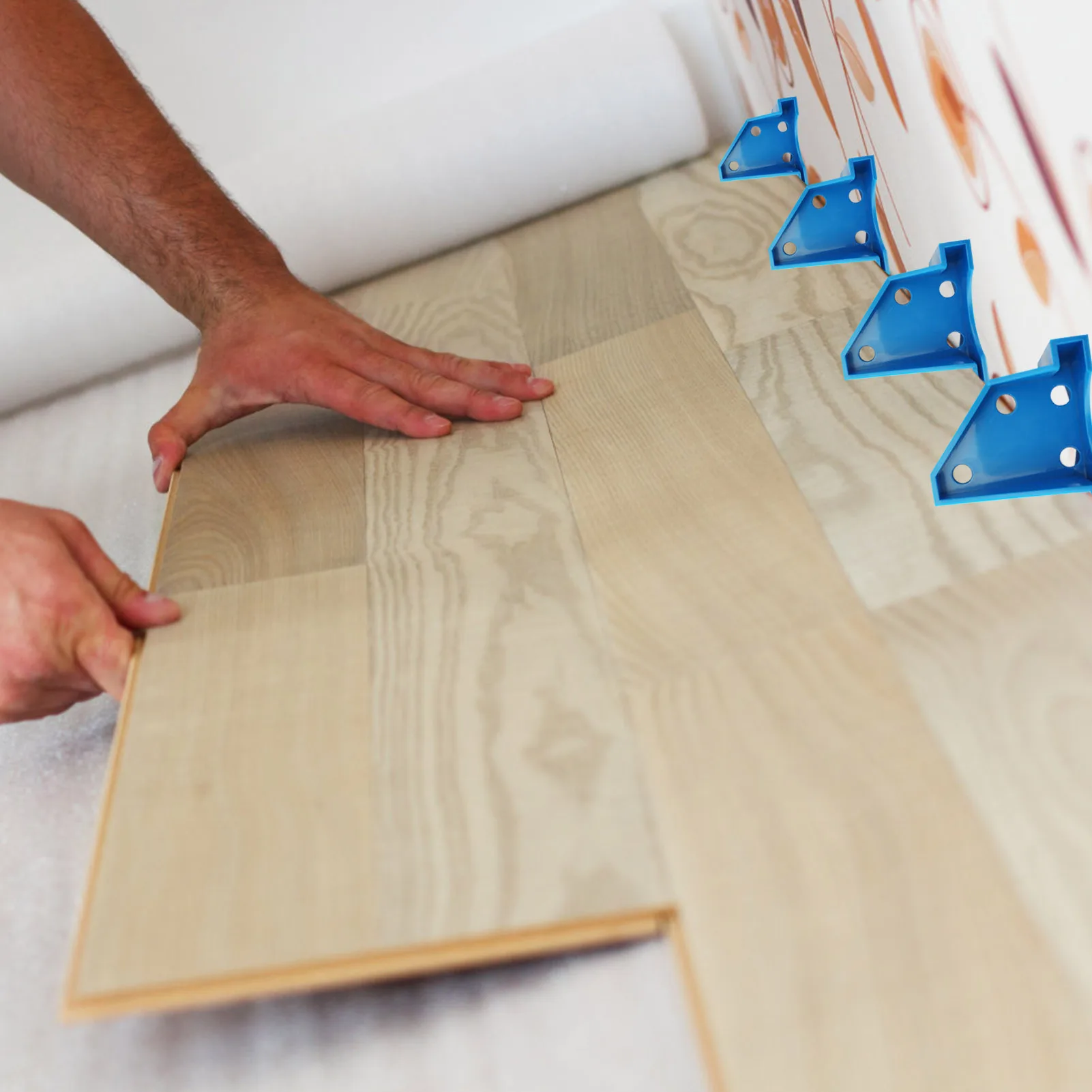 Flooring Spacers Laminate Wood Flooring Tools Compatible Install Any Laminate Flooring Vinyl Plank Engineered Hardwood Bamboo Su
