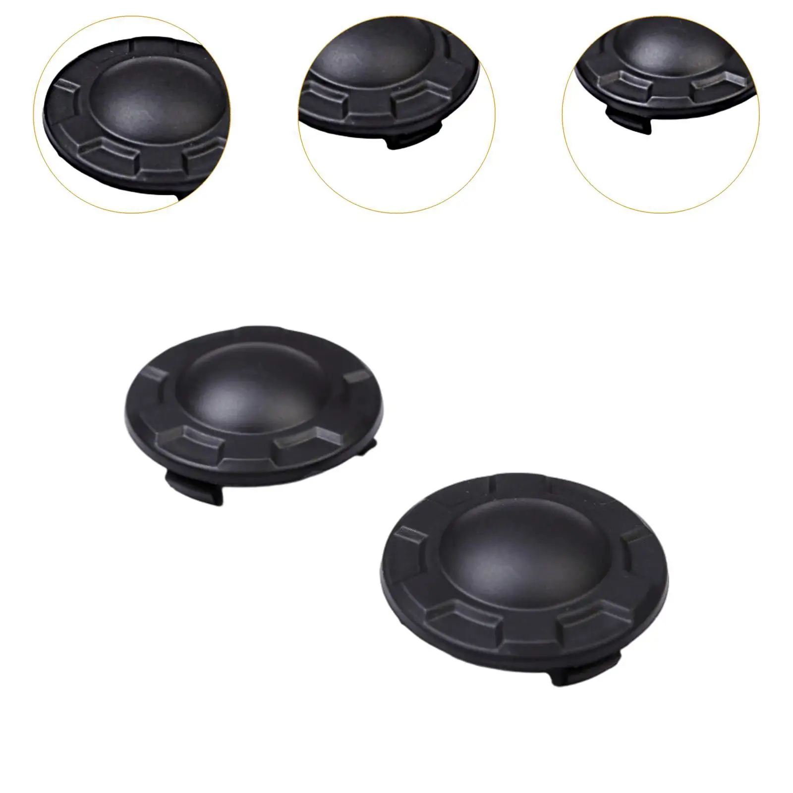 Car Shock Absorber Trim Protection Cover Sleek Black Cap Set Heat Resistant for Road Dust and Rain