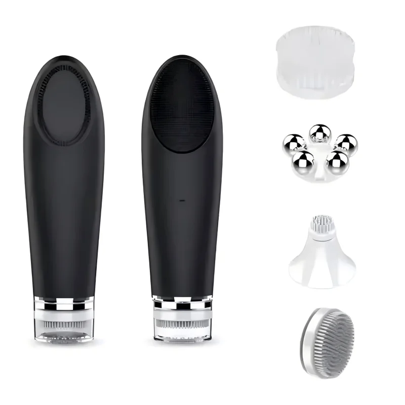 

High Frequency Vibration Warm Facial Brush Cleanser Pore Cleaner Electric Face Washing Household Face And Eye Care Instrument