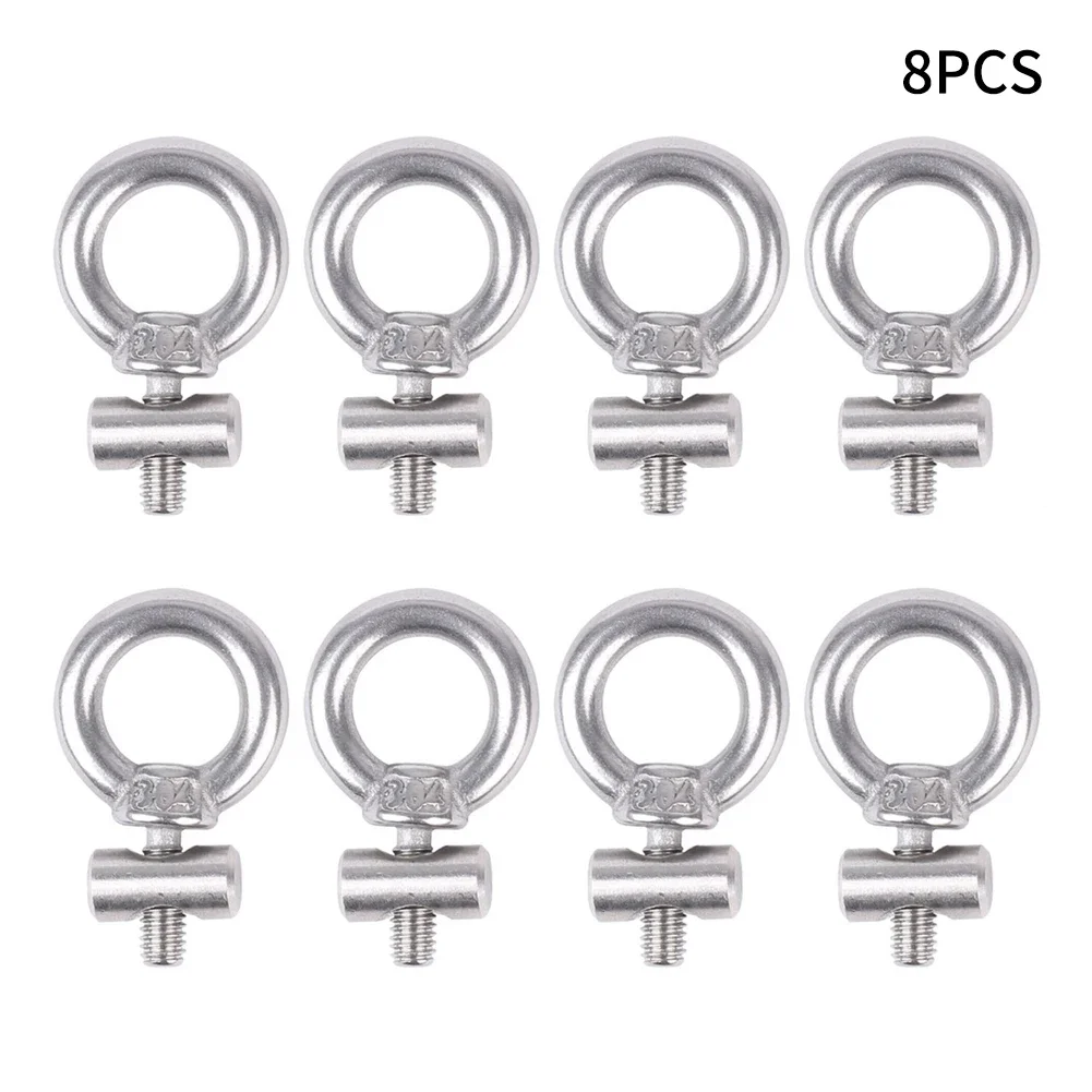 8/6/5/4x Stainless Steels Awning Rail Stoppers 6mm Stops Motorhome Campervan Caravan Awning Rails Tarpaulin Stoppers