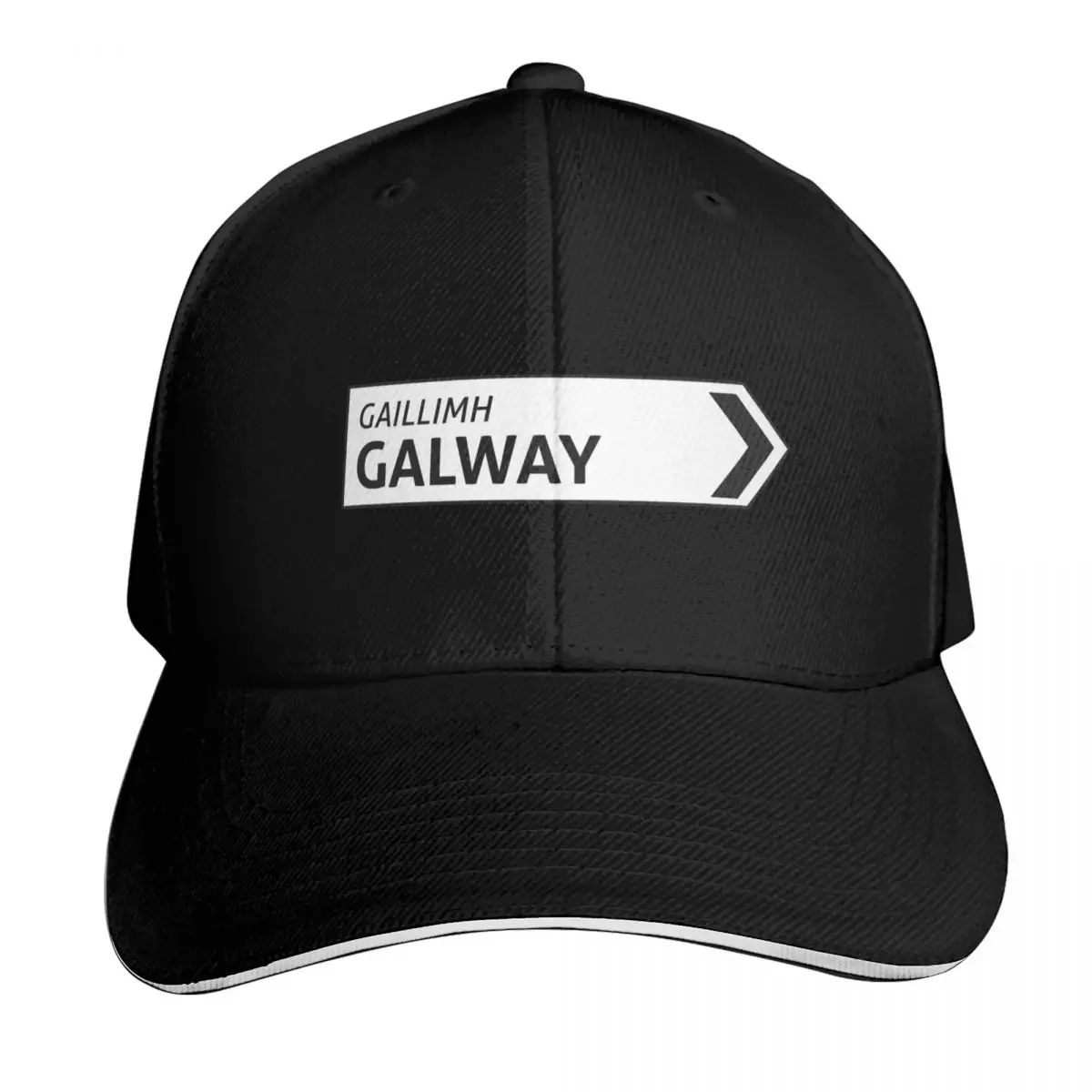Galway Irish Sign Post Baseball Cap Summer Beach Travel Streetwear Hip Hop Trendy Vintage Retro Embroidered