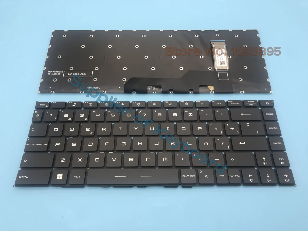 

NEW For MSI WS66 10TK 10TL 10TM 11UK 11UM 11UMT MS-16V2 Laptop Latin Spanish Keyboard