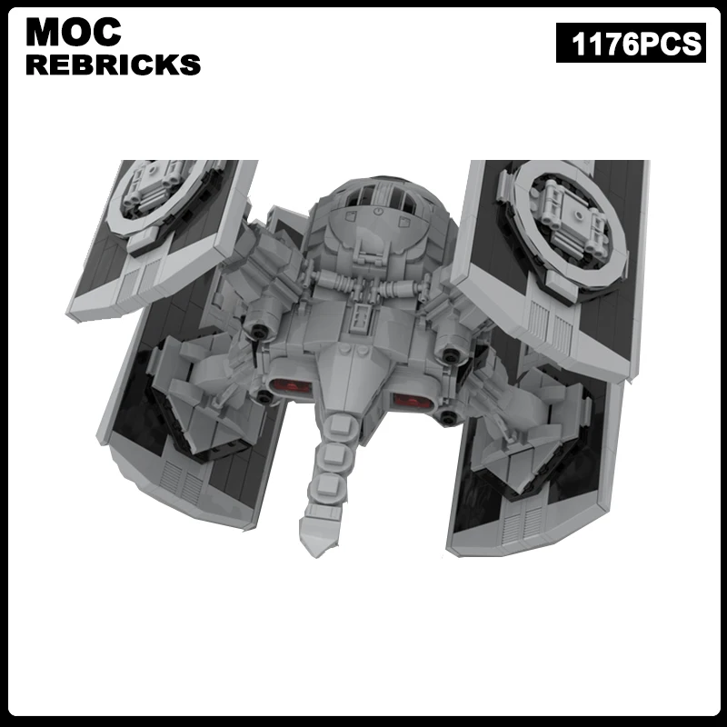 Série de guerra espacial tie arpão stealth starfighter moc bloco de construção montagem modelo tijolo brinquedos presentes natal das crianças