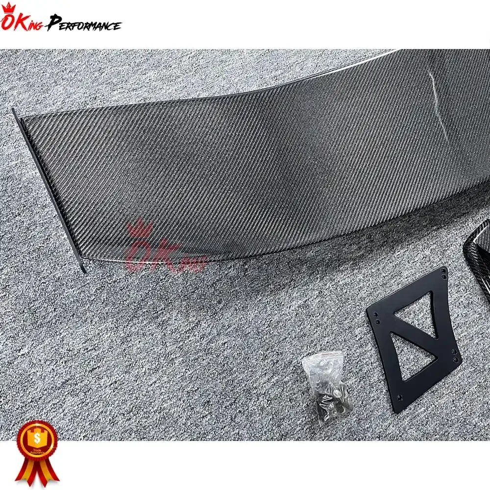 Spoiler traseiro de fibra de carbono estilo JS para asa tipo R FD2 GT