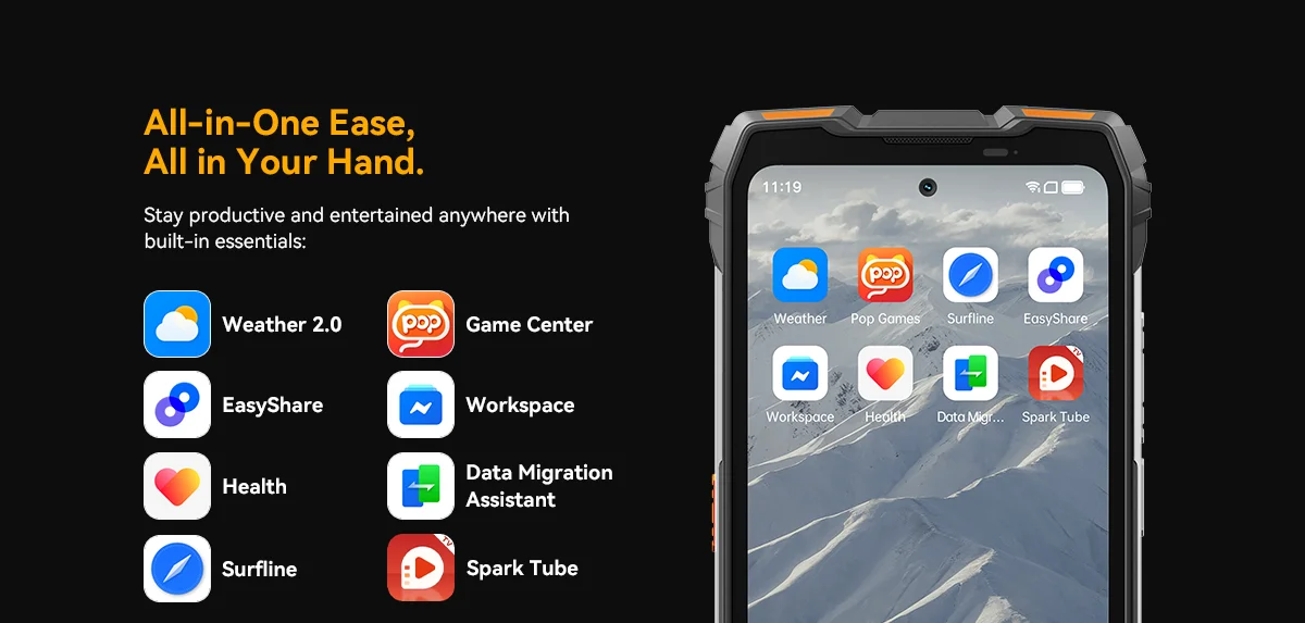 Blackview OSCAL PILOT 6 Thermal Imaging Rugged Smartphone MTK G100 6.67' 2.4K Display 120Hz, 12GB 256GB, 10000mAh Phones Dual 4G