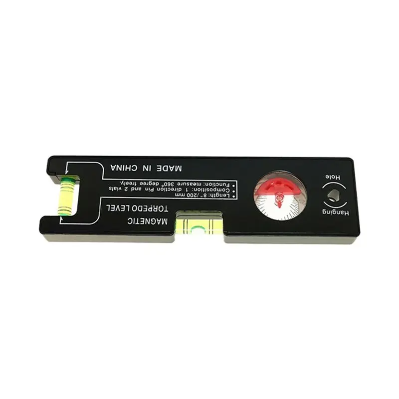 Happy Too.High Precision 200Mm Magnetic Level Ruler ABS Millimeter Scale Angle Gauge Level Building Measuring Leveler Tools