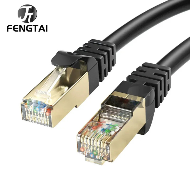 FT Cat6 RJ45 Ethernet Cable High Speed Heavy Duty Cat 6 Cat5e Cat 5 Network Cable 10M Waterproof Direct Burial 23AWG LAN Cable