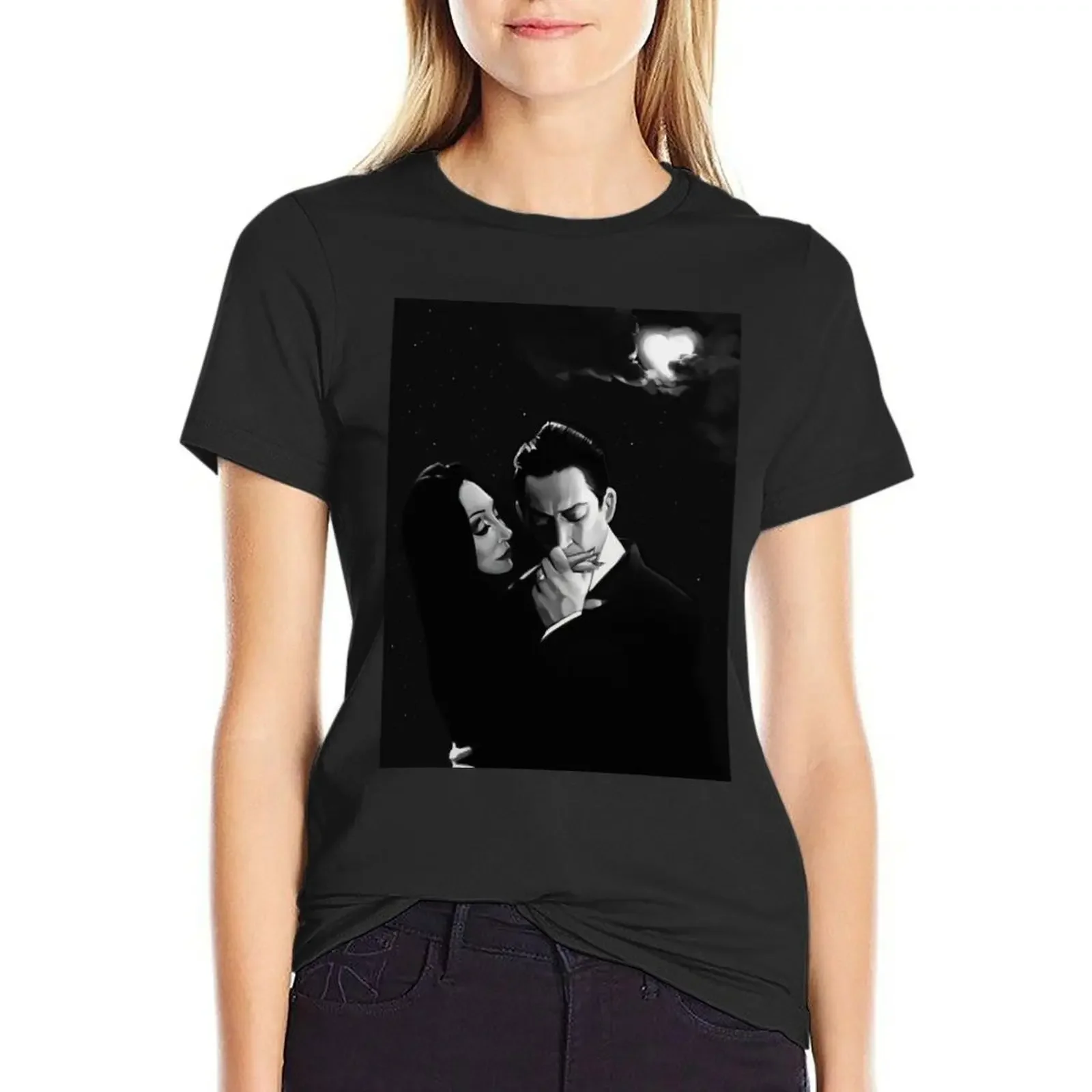 

Gomez and Morticia Addams T-shirt vintage clothes anime clothes tshirts woman