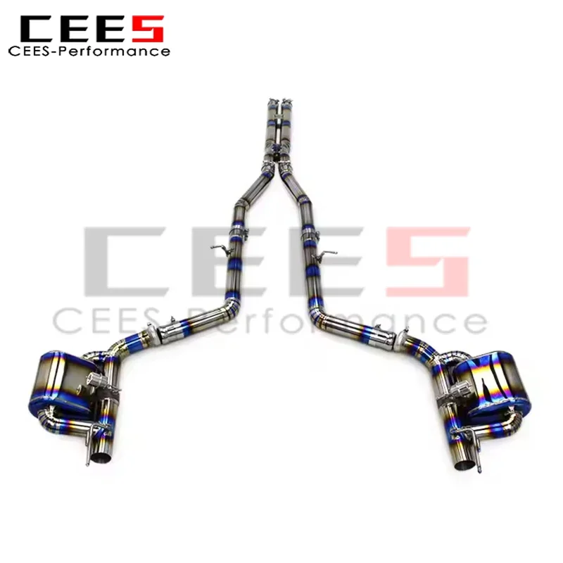 cees Performance Titanium Catback Exhaust Pipe for Dodge Challenger Hellcat Redeye V8 6.2T 2016-2022 Exhaust Pipe Muffler System