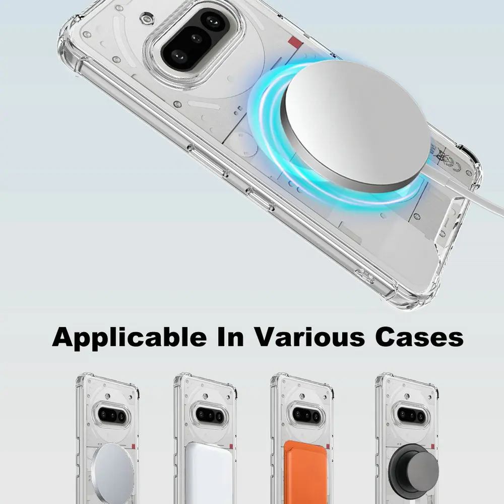 حافظة Magsafe لهاتف لا شيء 3a 5G 2025 غطاء كريستال IMAK شحن لاسلكي كيس هوائي لوحة خلفية شفافة لا شيء 3 A Phone3A