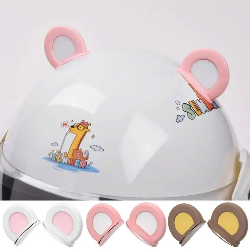 

Helmets Accessories Helmet Cat Ears Decoration Cute Cat Ears Stickers Decor Helmet Accessories Dhesive Helmets Horns For Bike