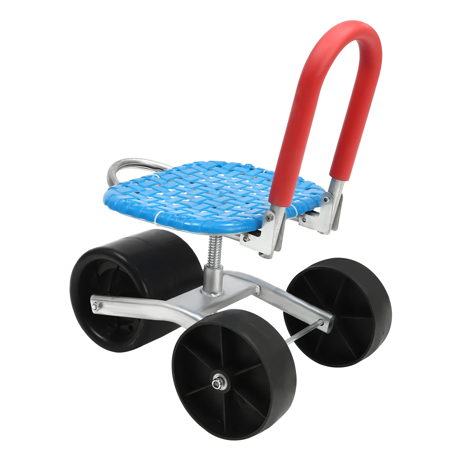 Rotating Garden Cart Rolling Stool Gardening Seat With Wheels Seat Adjustable Garden Workseat