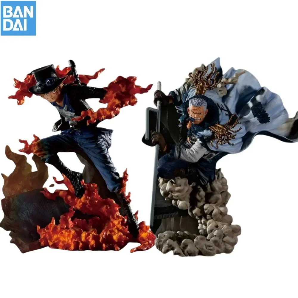 Original BANDAI One Piece Anime Ichiban KUJI Demon Fruit Power Sabo Marshall·D·Teach Smoker Action Figures Model for Toys Gifts