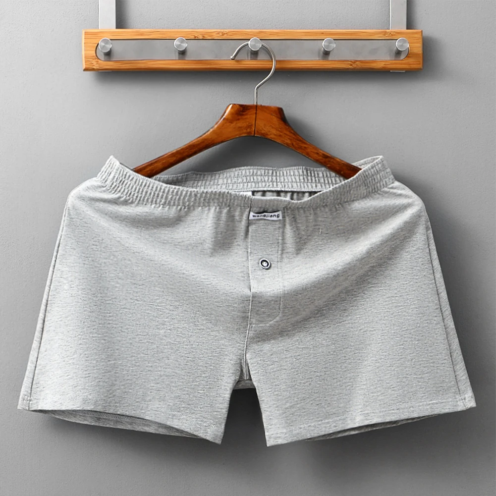 Трусы-шорты мужские хлопковые, пикантное нижнее белье с мешочком, плавки, удобные повседневные эластичные дышащие, на плоской подошве