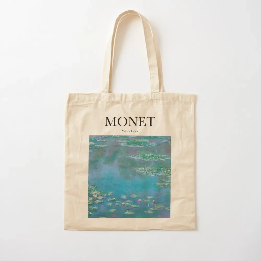 

Monet - Water Lilies Tote Bag tote bag woman shopping bag Custom Women's bags Canvas Tote