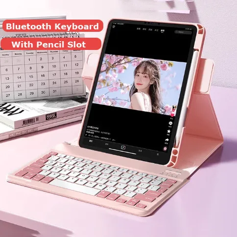 

720 ° Вращающийся чехол с клавиатурой для Huawei Matepad 2025 11,5 дюймов SE 11 11,5 S Air 11,5 дюймов 10,4 дюйма T10S T10 Кожаный корпус из ТПУ