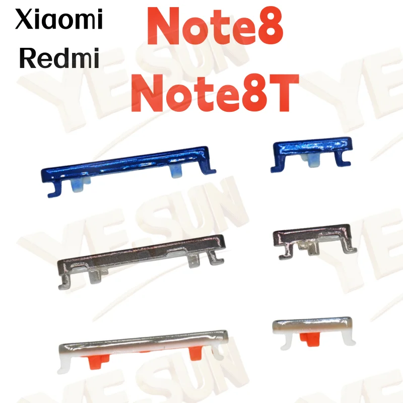 

Кнопки включения и выключения для Xiaomi Redmi Note 8/Note8T, боковые кнопки регулировки громкости, кнопки вверх и вниз, клавиши