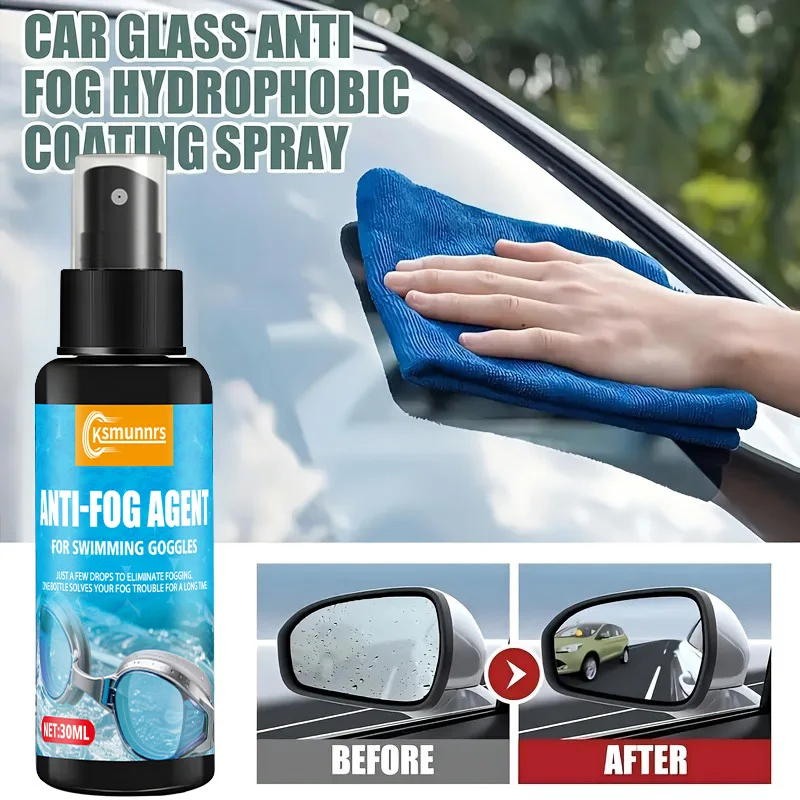 Anti fog spray for car glass - long-acting PC material, easy to use, suitable for windscreens, windows, mirrors and helmets