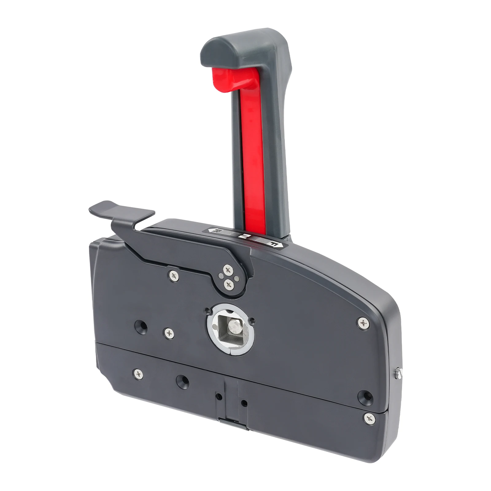 Seitlich Montierte Außenbordmotor-Fernbedienungsbox, Bootsgashebel mit Fernstart, Rückwärtsmotorsteuerung, Außenbordmotor-Seitenmontage-Fernbedienungsbox, Kunststoff-Aluminium-Legierung, für