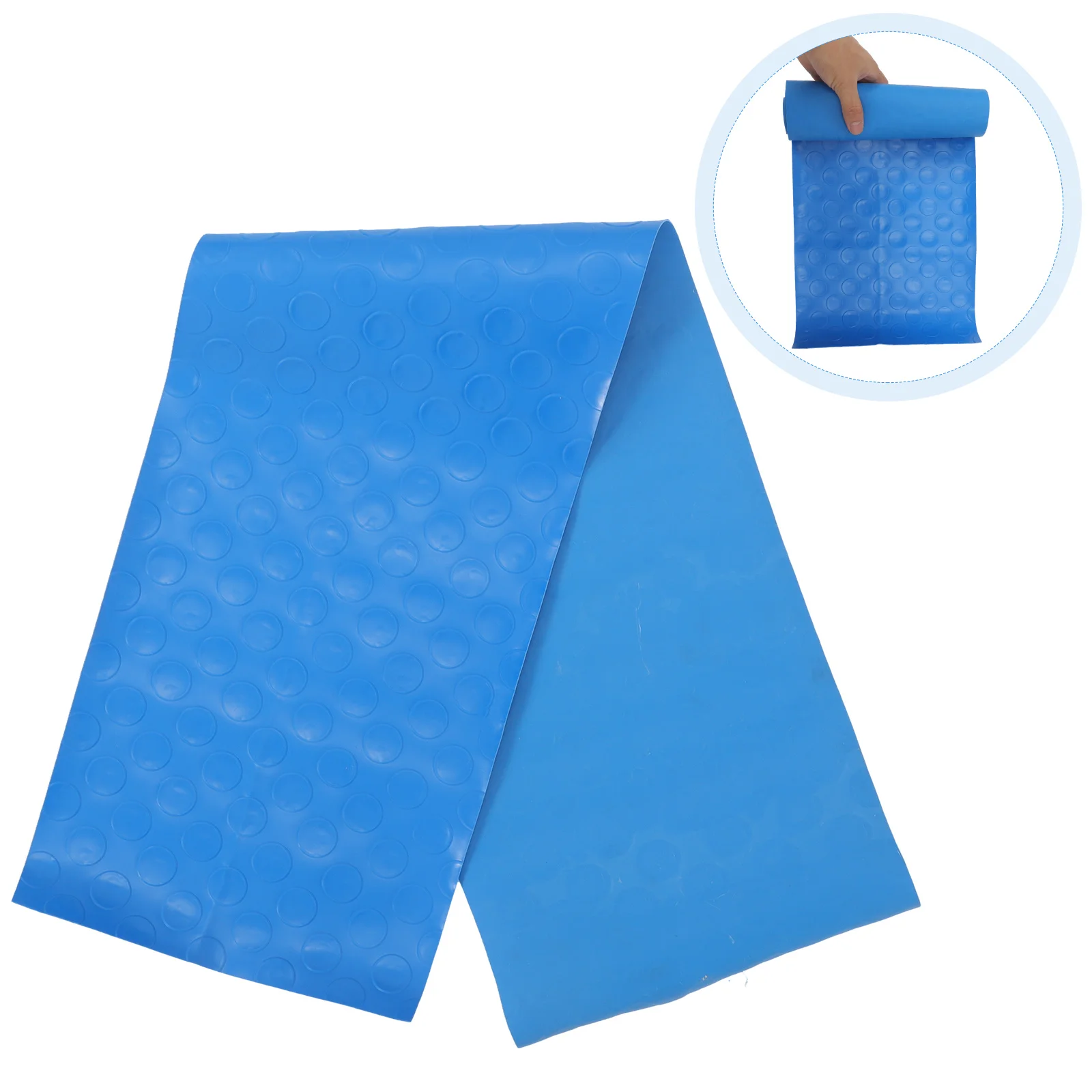 

2 Pcs Non-slip Floor Mat Pool Step Dumbbel Ladder Pad Pvc above Ground Swimming