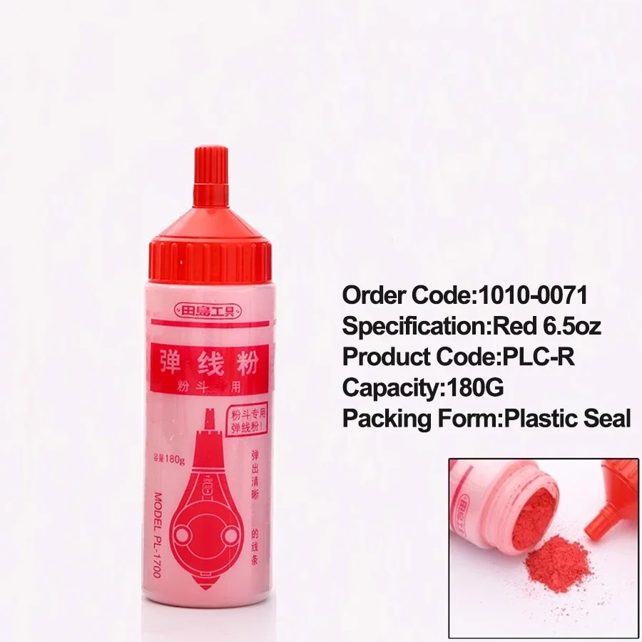 TAJIMA 220g PLC Series Chalk Powder for Chalk Line Blue/White/Pink Powder Wood Working Tool NO.1010-0070/ 0071/ 0072