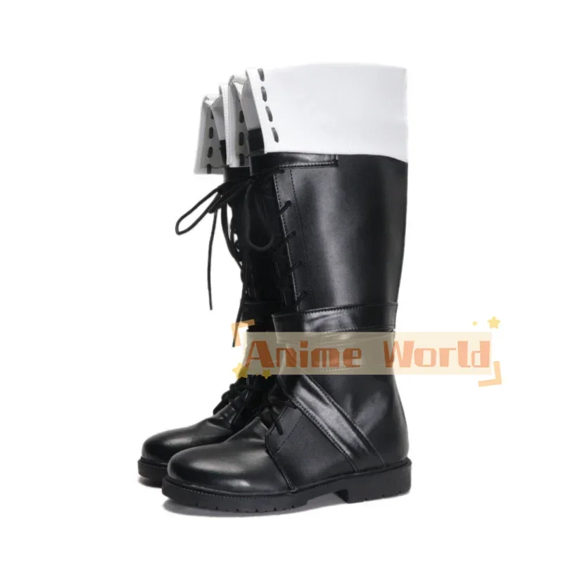 Arknights Texas The Omertosa pelle WingBreaker Scarpe Stivali Cosplay Stivali di Carnevale di Halloween Realizzati su misura