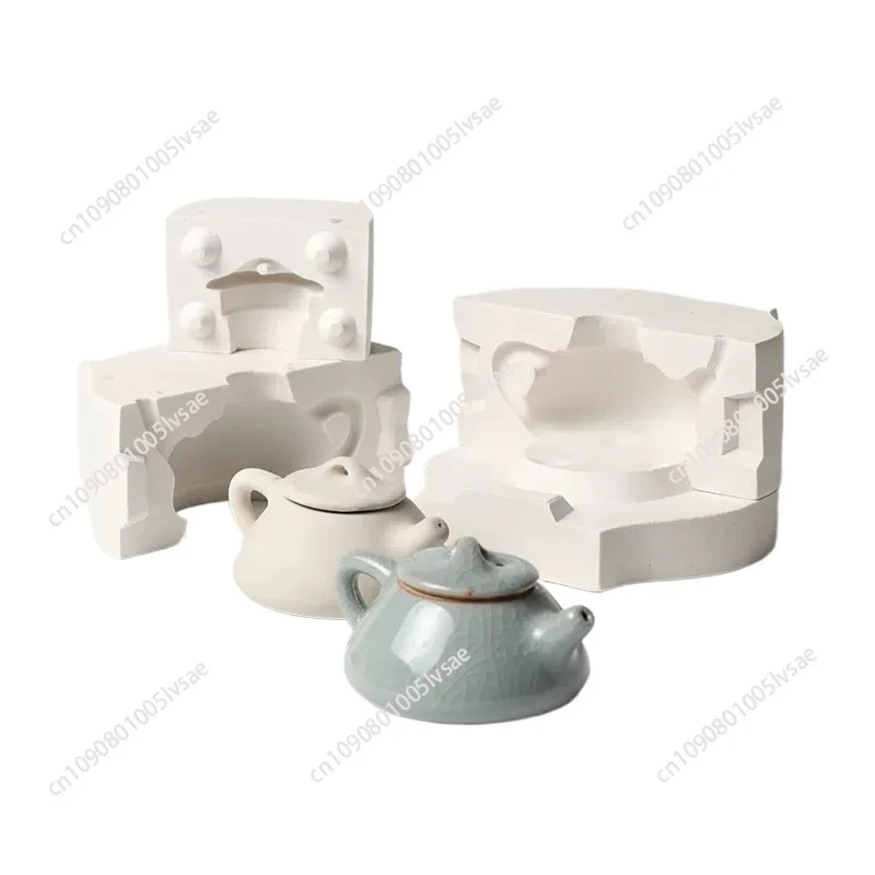 Ceramic Plaster Mold Chinese Kungfu Mini Teapot Container Gypsum Mould for Clay Pottery Contour Sculpture Molding Auxiliary Tool