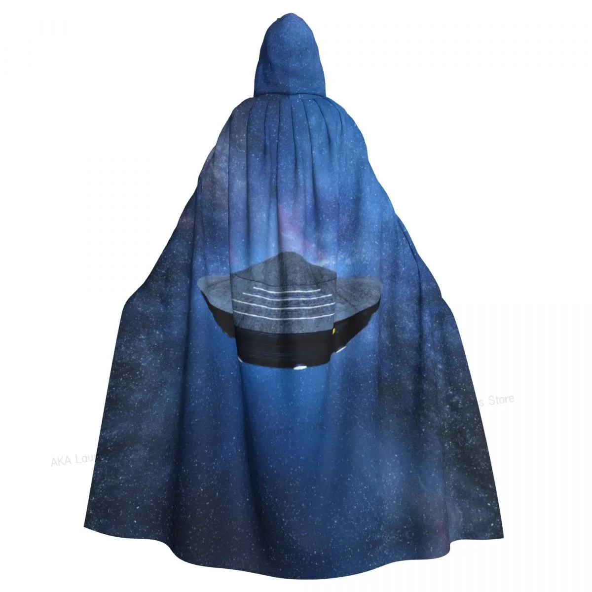

Hooded Cloak Unisex Cloak with Hood UFO Spaceship The Universe And Starry Sky Cloak Vampire Witch Cape Cosplay