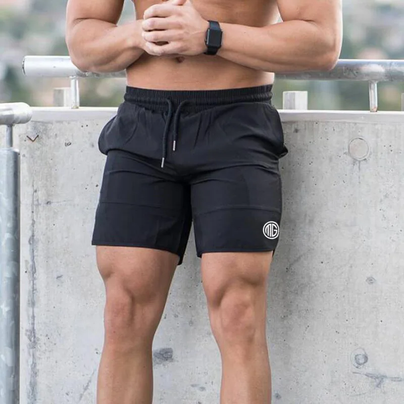 Summer Hot Sale Joggers Quick Dry Letter Printed New Brand Gym Sports Bodybuilding Fitness Workout Men Daily Cargo Casual Shorts