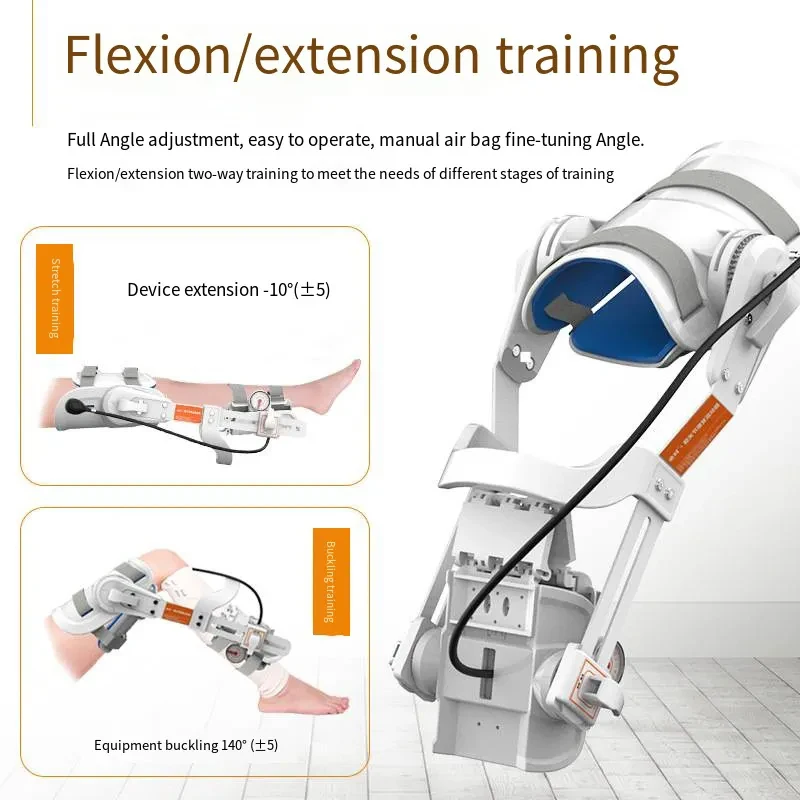 Manual Knee Trainer Stroke Injury Therapy Leg Stretching Bending Rehabilitation Training Treatment