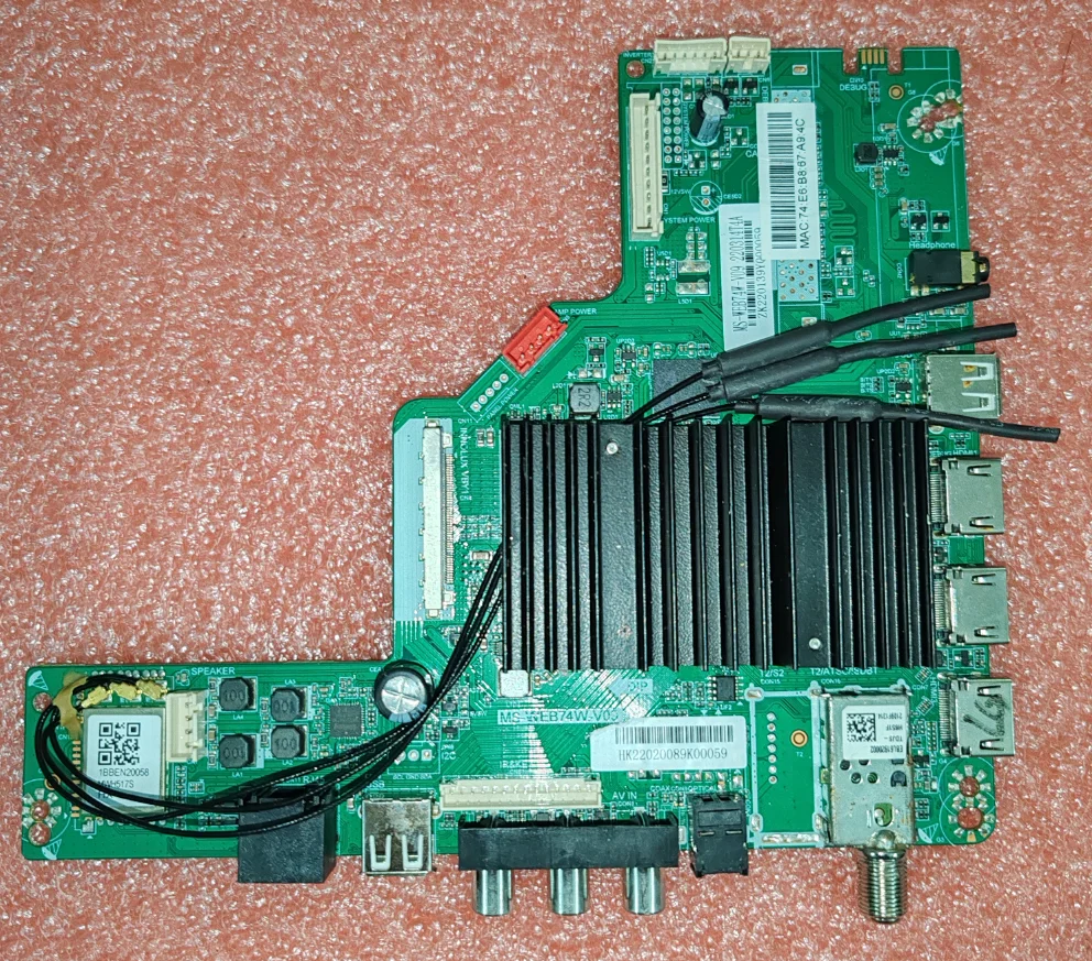 MS-WEB74W-V09   4KWiFi network TV motherboard, tested well, physical photo taken