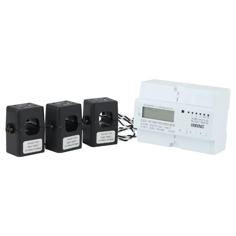 

2026 200A Clamp CT Type TUYA APP Three Phase Energy Meter Wireless Control kWh Meter