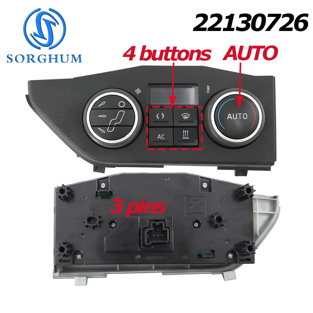 22130711 22130723 22130720 22130726 Für Volvo FMX FM 420 FH4 EURO 6 LKW Klimaanlage Heizungssteuergerät Schalttafel – Detail 7