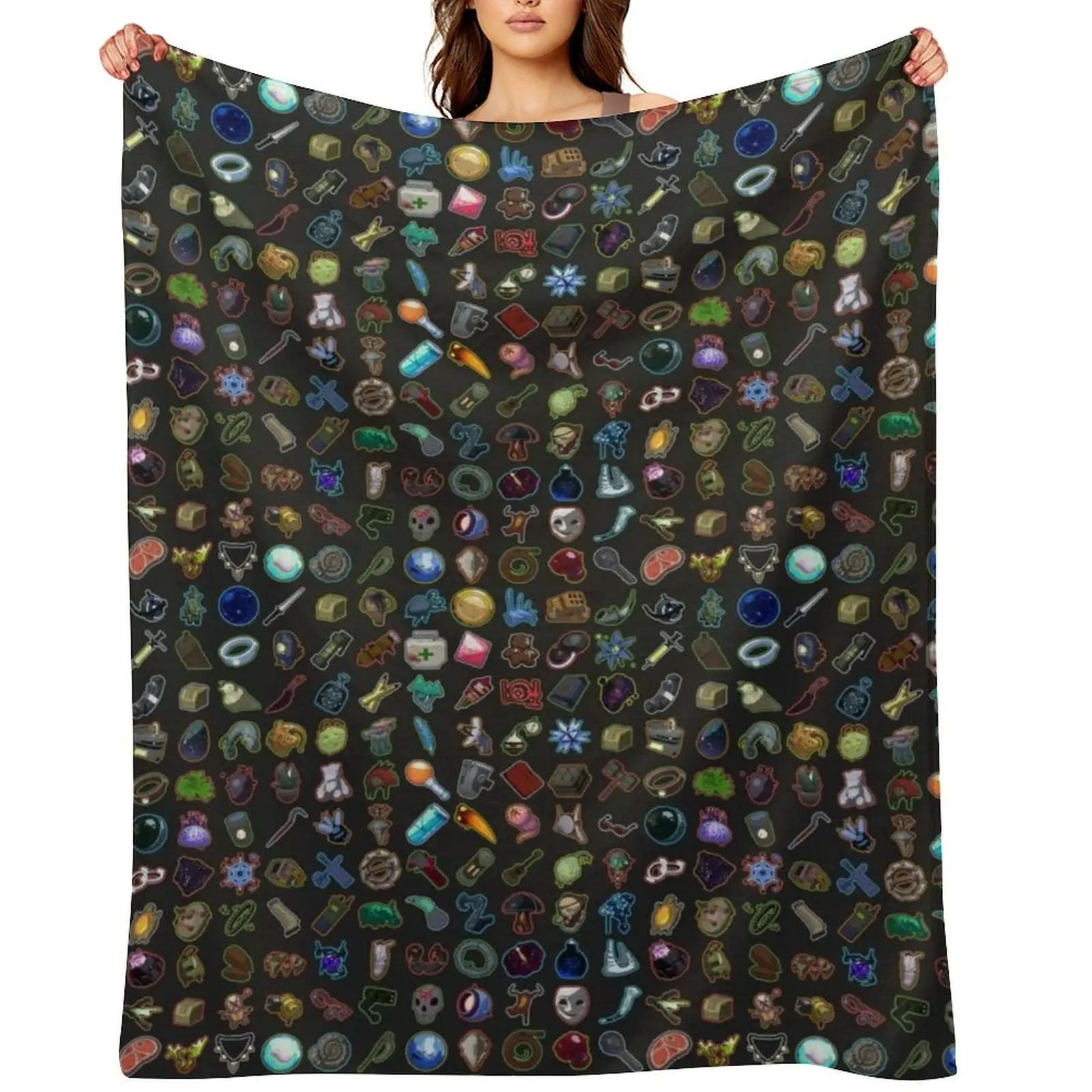 

Risk of Rain 2 Items Throw Blanket christmas decoration For Baby Soft Plush Plaid warm winter Blankets