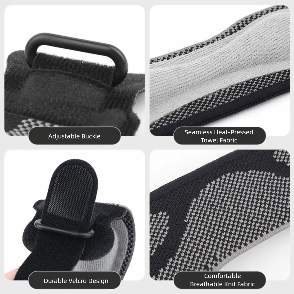 

Polyester Patellar Strap Adjustable Strap Breathable Patellar Tendon Support Compression Support Double Straps