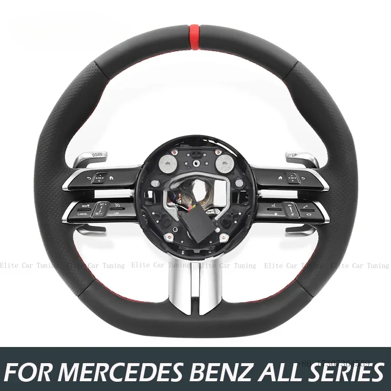 

Car Steering Wheel for Mercedes Benz W166 W177 W204 W205 W212 W213 W221 W222 C63 A45 GT63 E300 GLE CLA CLS GLC Car Accessories