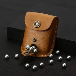 GUGULUZA Leather Slingshot Bag Ammo Pouch Slingshot Steel Balls Waist Bag Storage Bag Case for Outdoor Catapult Steel Ball Games