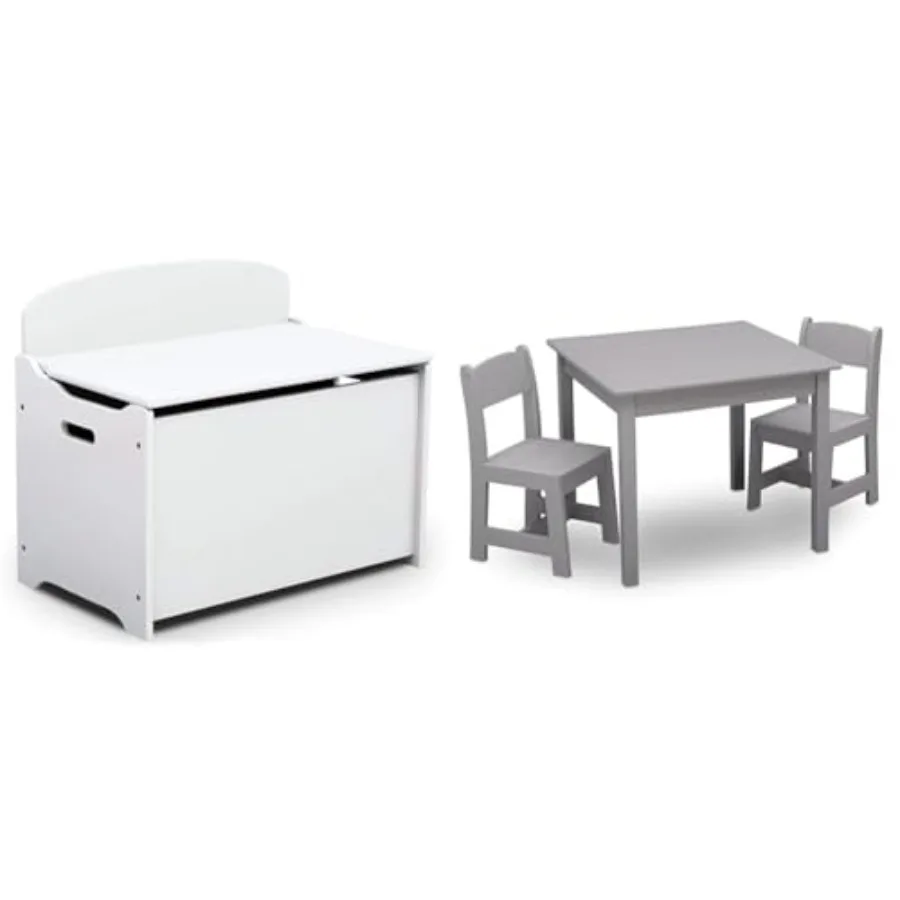 

Коробка для игрушек Delta MySize Deluxe — золотой сертификат Greenguard Bianca White и деревянный стол MySize, набор из 2 стульев в комплекте — идентификатор