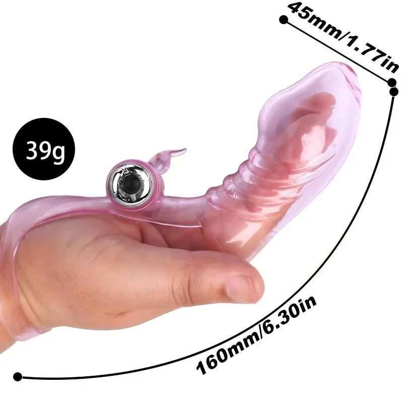 1pc Adult Fun Finger Vibrator Sets For Men And Women  Soft Jelly Crystal Sets, Clit Vagina Vibrating Massage Tools Fun Sex Toys