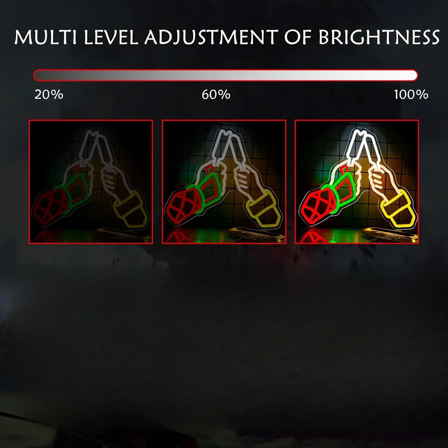 يهتف LED النيون تسجيل عكس الضوء USB ضوء النيون لغرفة الألعاب غرفة نوم بار نادي حفلة رجل كهف عيد ميلاد جدار ديكور هدايا لصديق