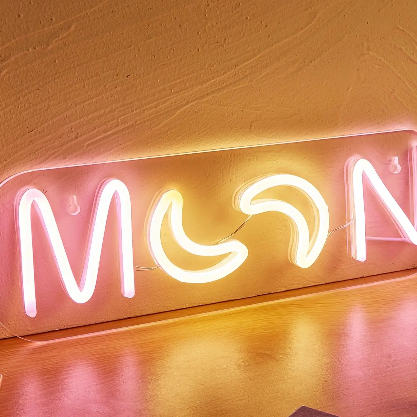 تشي شراء LED النيون القمر USB بالطاقة النيون علامات ضوء الليل ثلاثية الأبعاد جدار الفن غرفة نوم غرفة المعيشة مصباح ديكور علامات