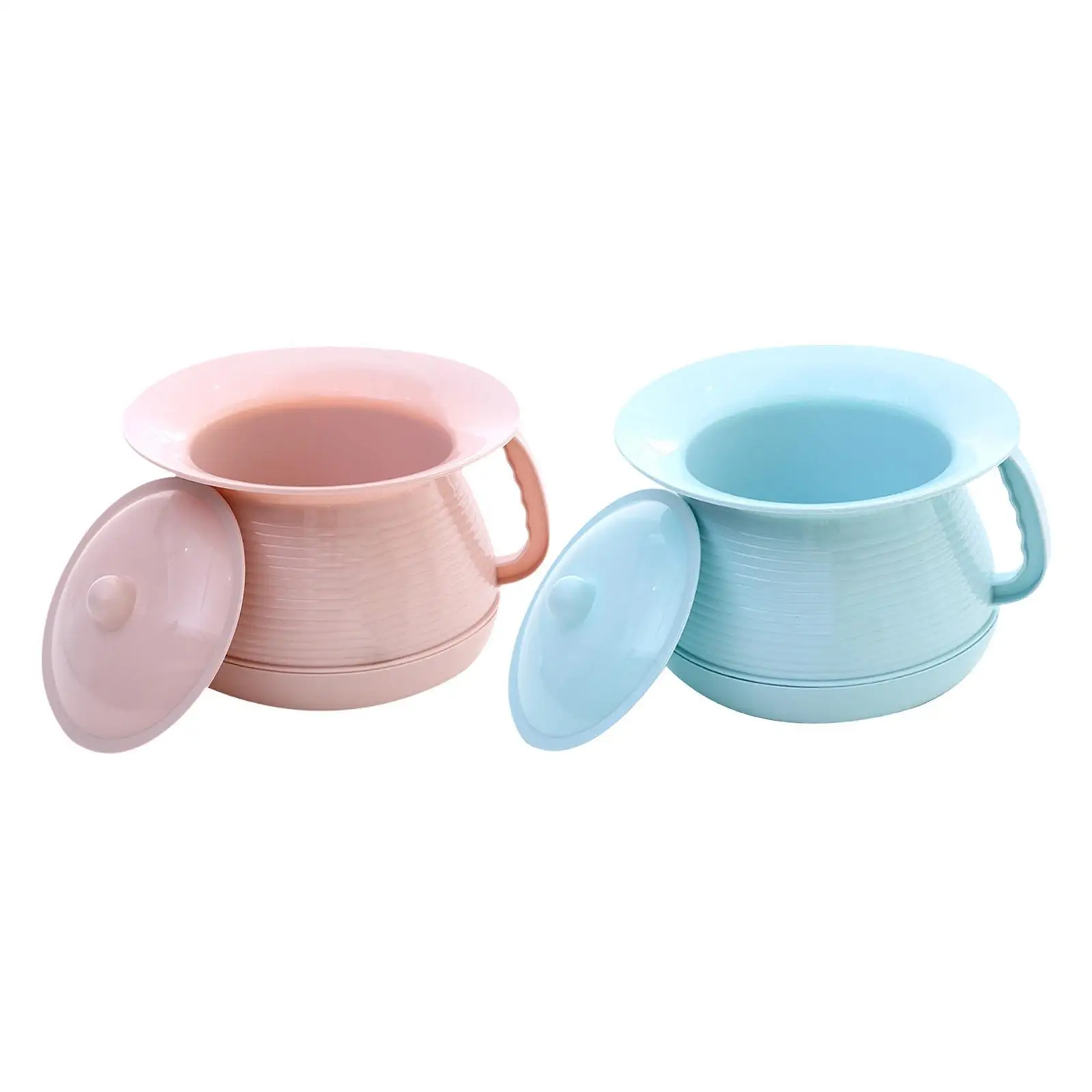 Spittoon Urinal with Lid with Lift Handle Lightweight Bedside Commode Bucket Portable Toilet Children Spittoon for Household