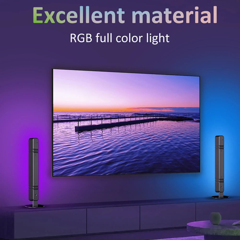 1ชิ้น/2ชิ้นแถบแสงไฟ LED กลางคืน RGB USB ขับเคลื่อนแสงโดยรอบพร้อมรีโมทควบคุมสำหรับเกมทีวีตกแต่งห้องนอนโคมไฟตั้งโต๊ะ