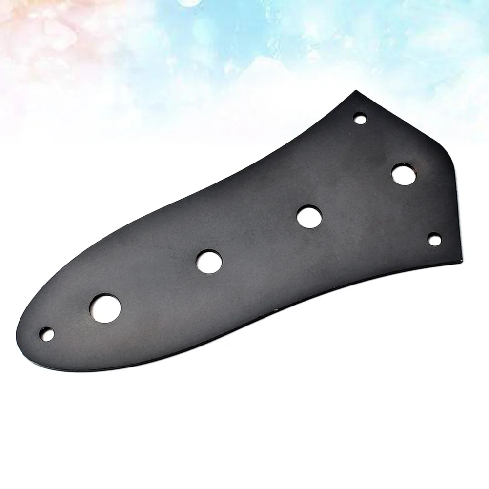 لوحة تحكم فارغة للباس الكهربائي 4 فتحات استبدال الكروم الصلب نمط خمر تناسب معظم الموديلات جزء إصلاح الغيتار