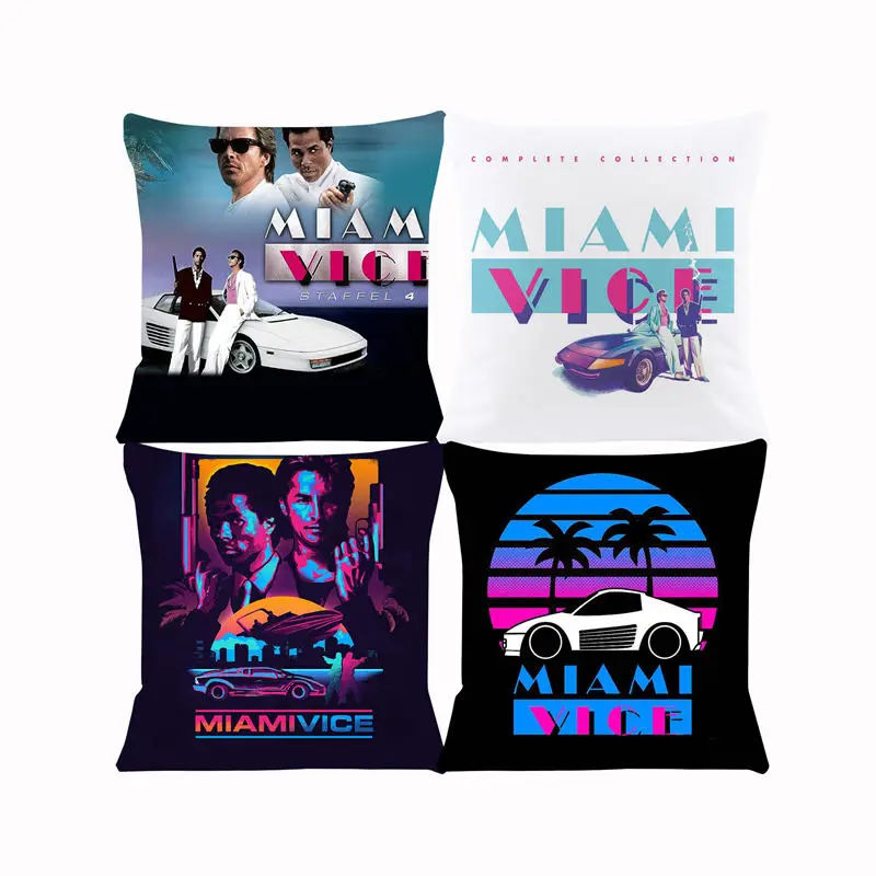 Cushion Cover for Sofa Miami Vice Pillow Case Cover Seat Car Throw Pillowcase 45X45cm For Home Decorative SJ-603