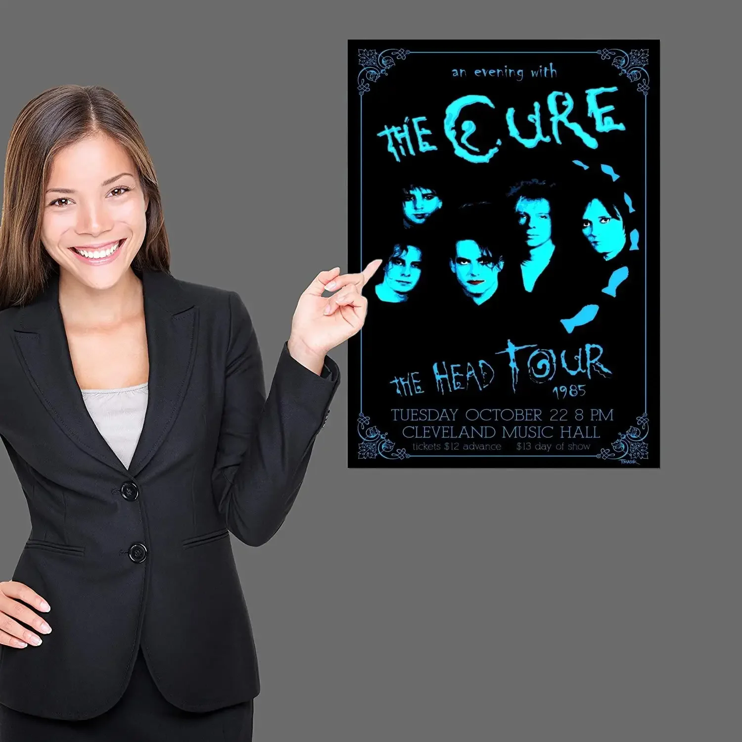 The Cure Band Poster Prints Wall Art Canvas Painting Poster For Modern Family Living Room Home Decor